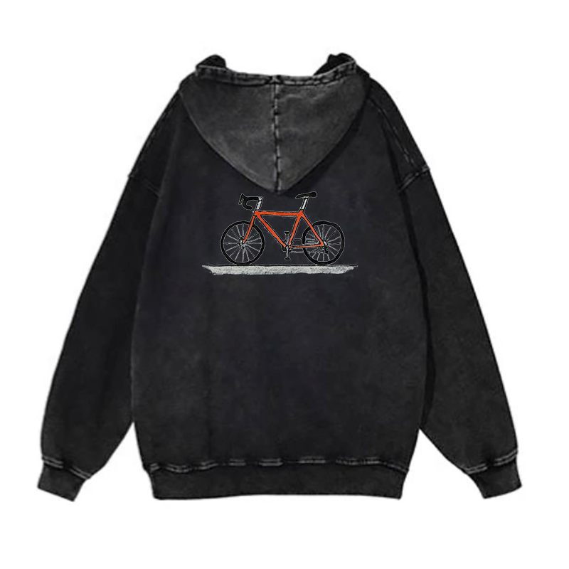 Red road bike Back design hoodies