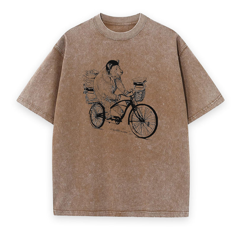 Bear on a Bike Unisex Tee