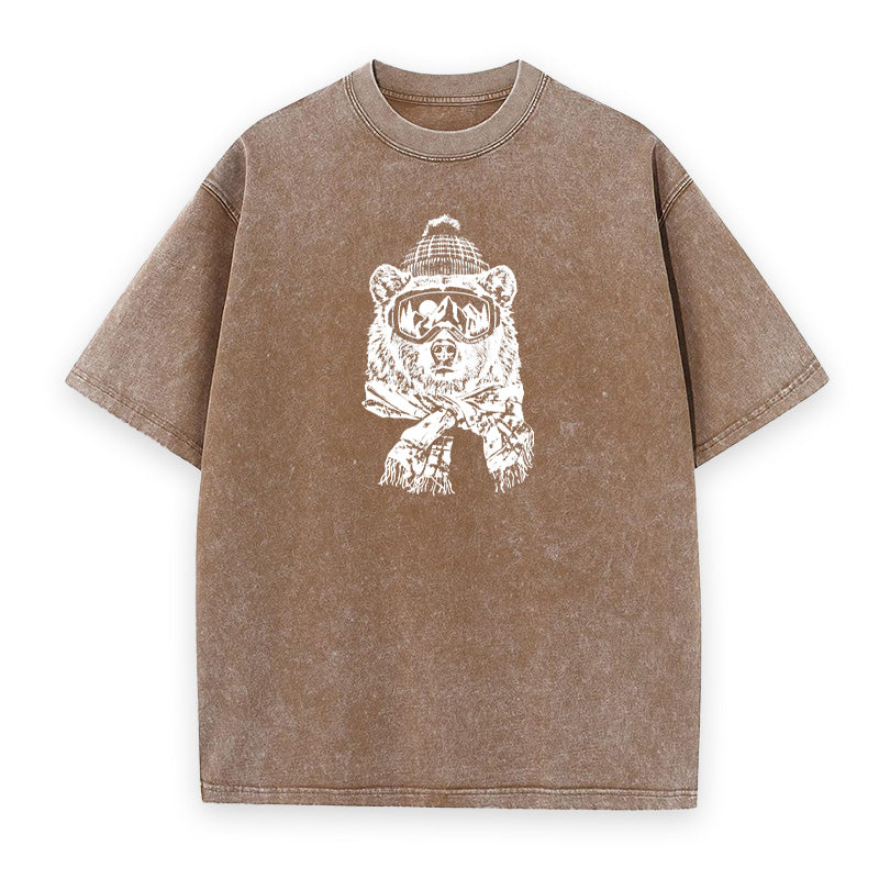 Bear Wearing Ski Googles Unisex Tee