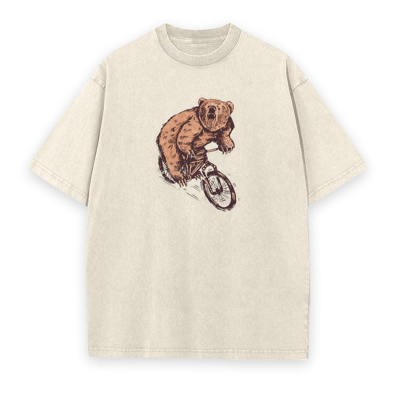Bear On Bike Unisex Tee