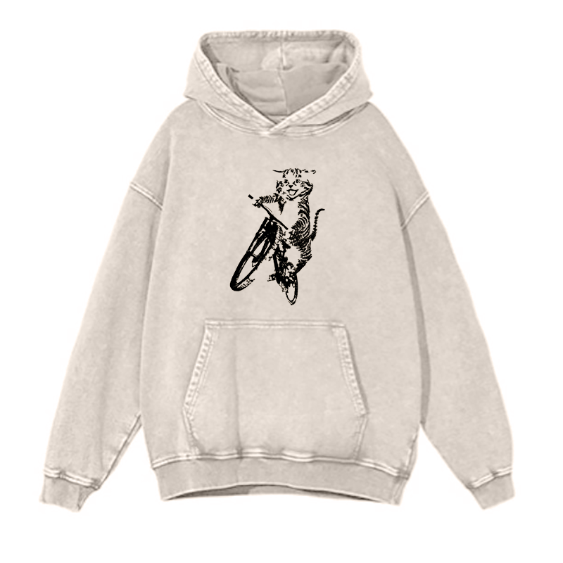 The Pedaling Kitty hoodies