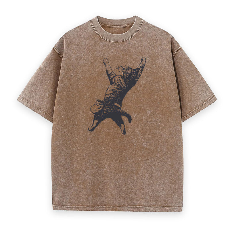 Rock Climbing Kitty Cat Unisex Tee