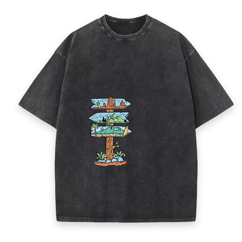 Adventure Signpost Unisex Tee