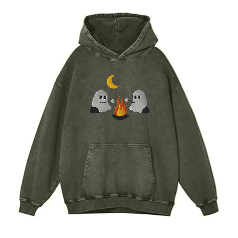 Cute Ghosts Camping hoodies