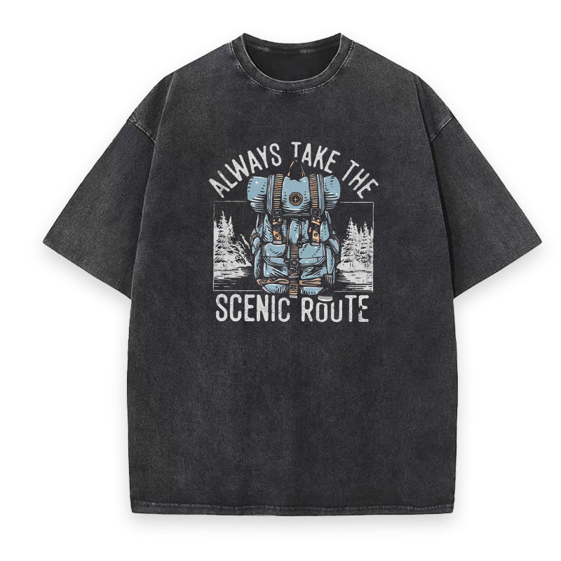 Always Take The Scenic Route Unisex Tee