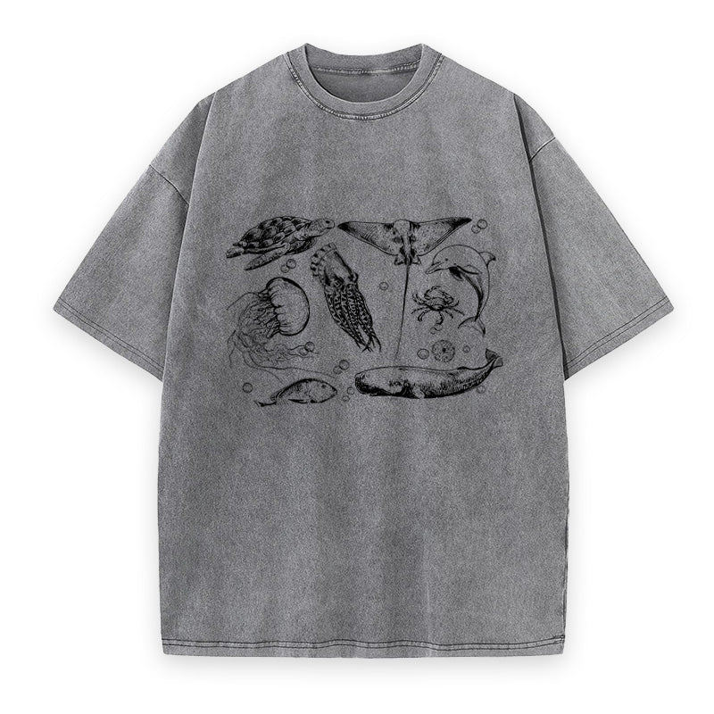 Ocean Creatures Unisex Tee