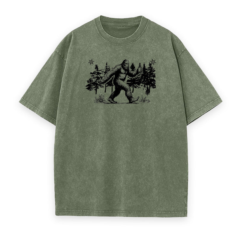 Bigfoot Go Outside Camping Unisex Tee