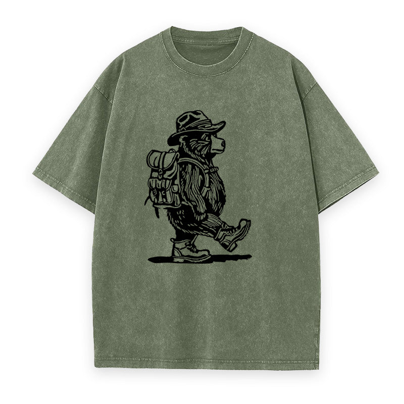 Hiking Bear Unisex Tee