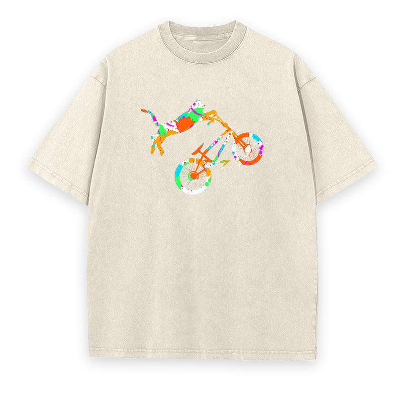 Where the Cat Rides Free Unisex Tee