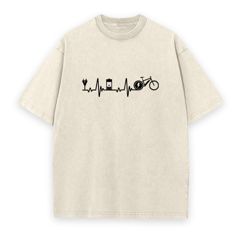 Heartbeat E-Bike Unisex Tee