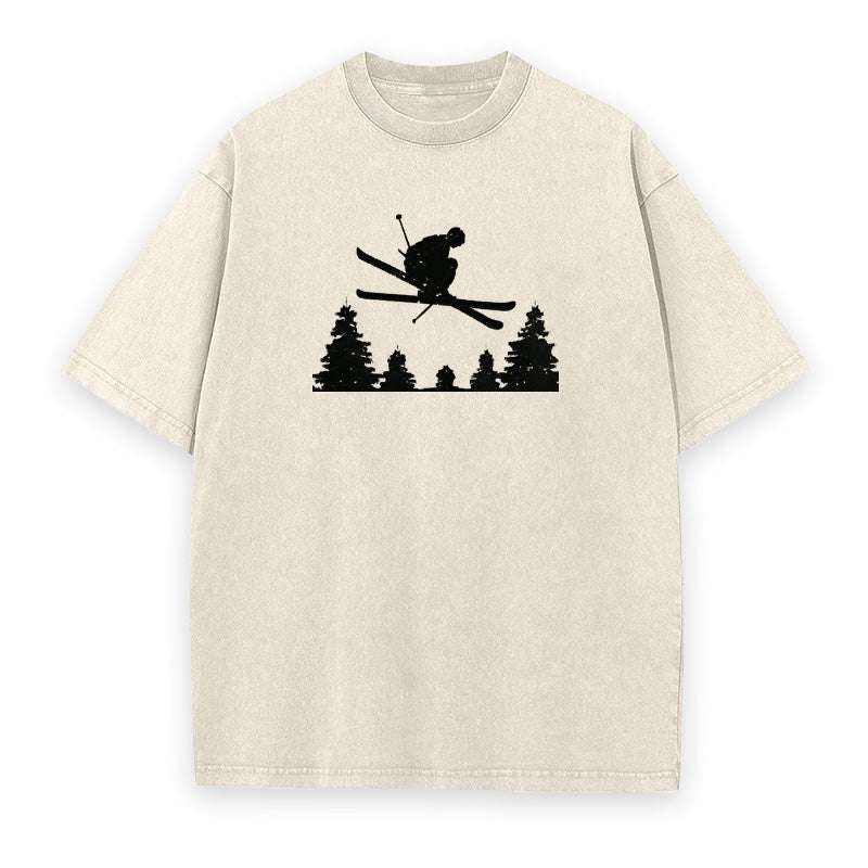 Funny Skiing Unisex Tee