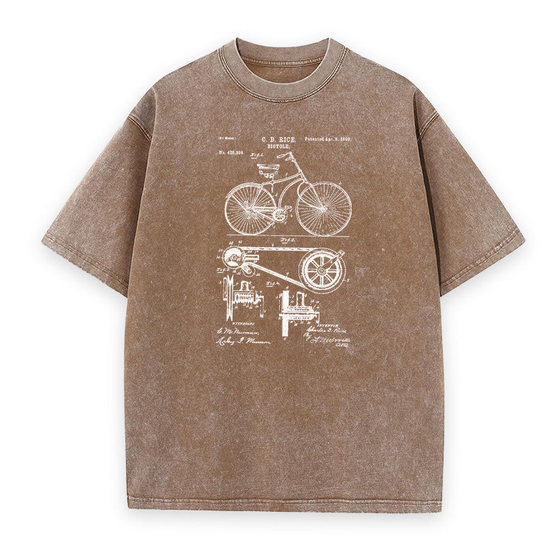 1890 Bicycle Patent Unisex Tee