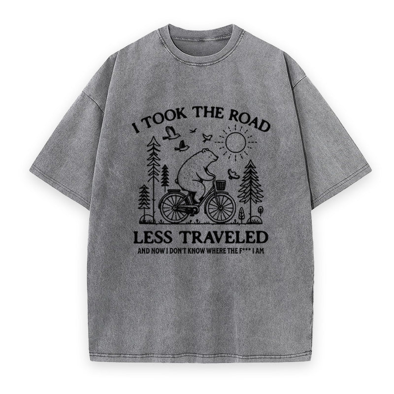 Funny Bear Biking Unisex Tee