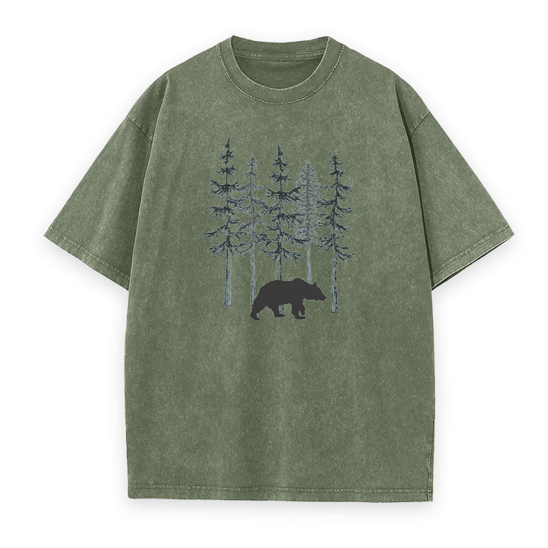 Bear & Pine Tree Unisex Tee