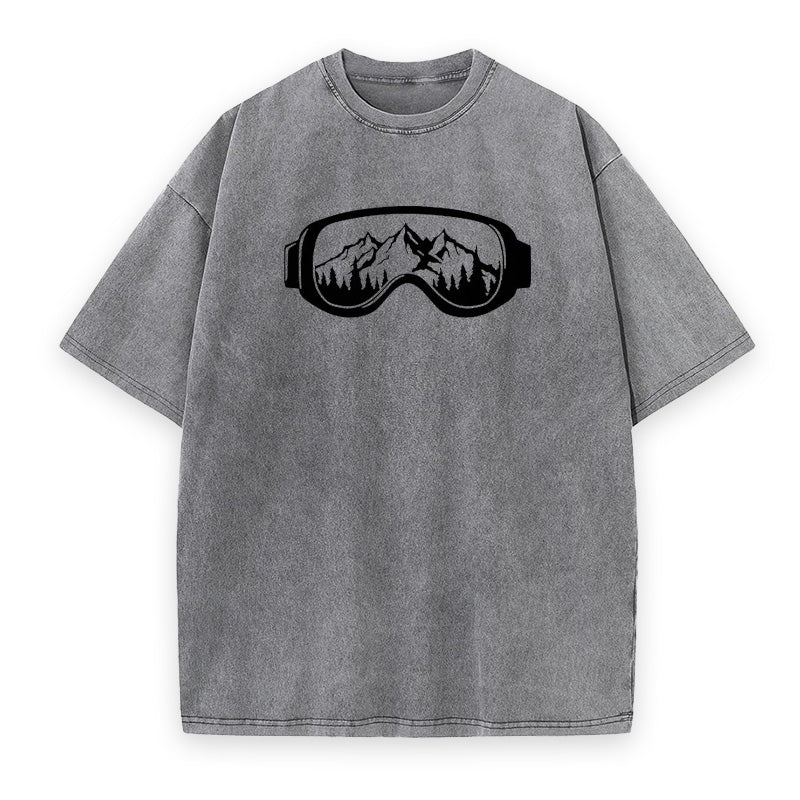 Ski Goggles & Mountain Unisex Tee