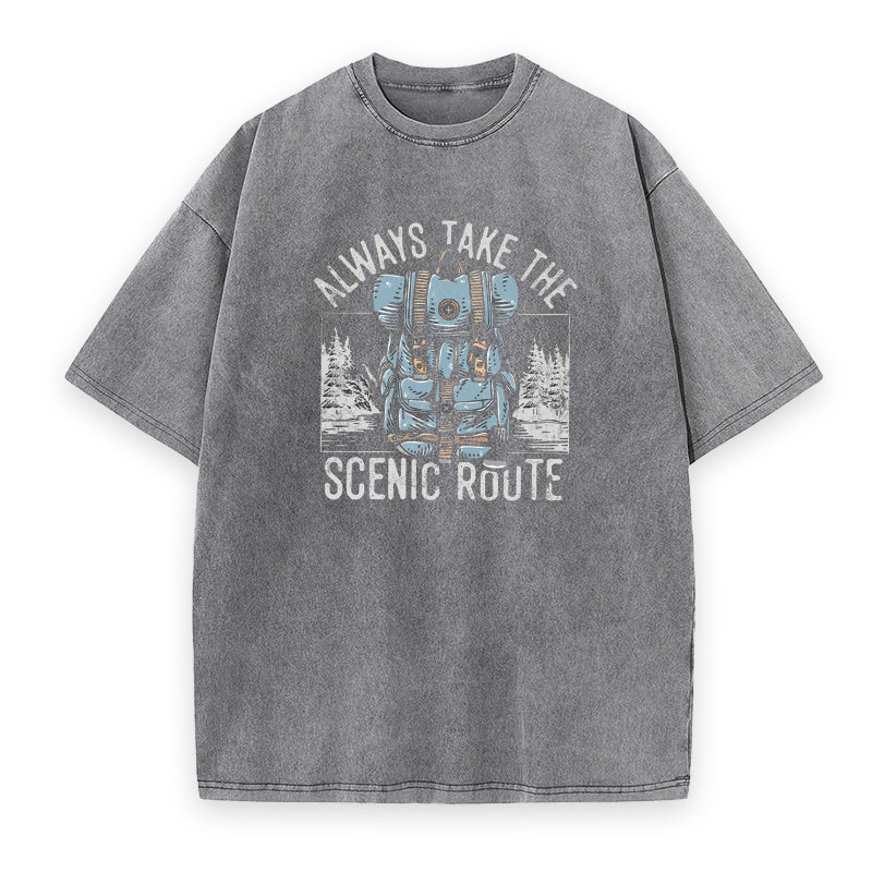 Always Take The Scenic Route Unisex Tee
