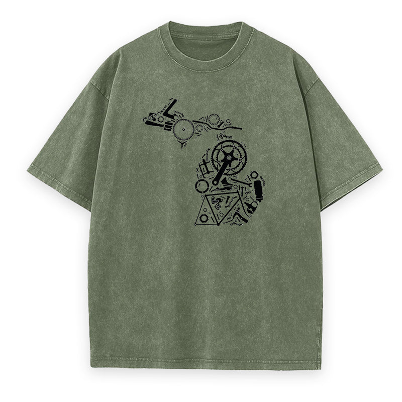 Bike Components Breakdown Unisex Tee