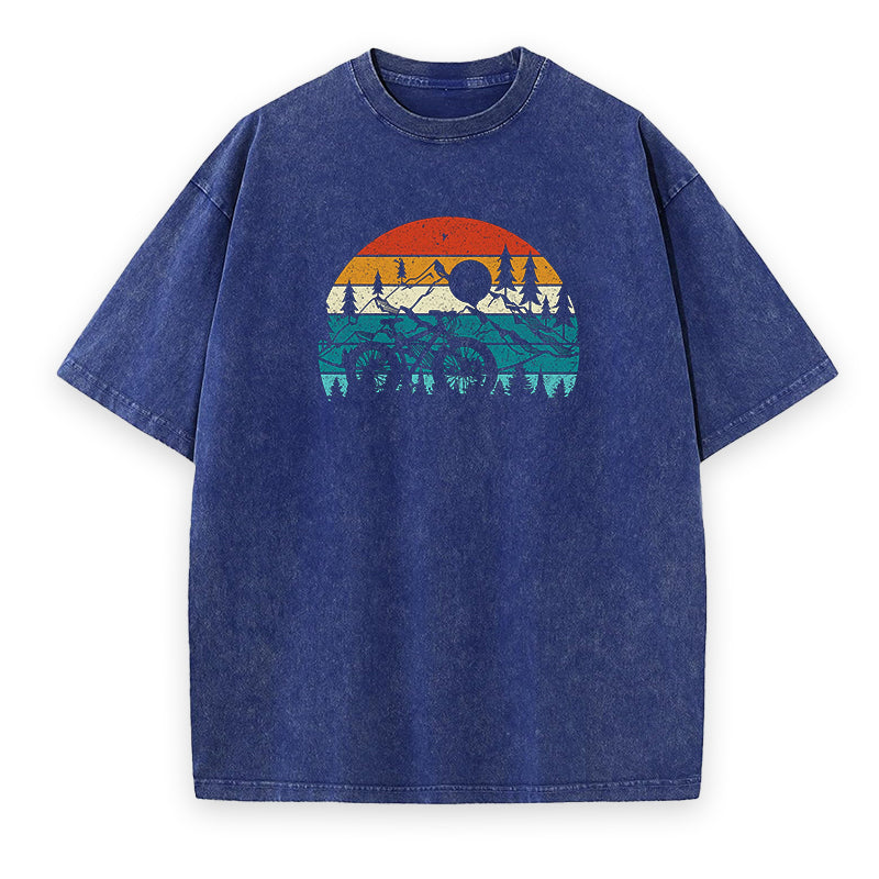 Mountain Biking Retro Unisex Tee