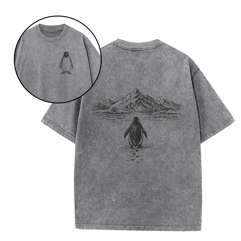 The Penguin and The Mountains Unisex Tee